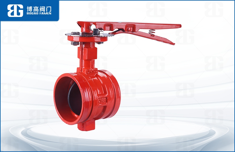 手(shǒu)柄消防(fang)溝槽蝶(dié)閥