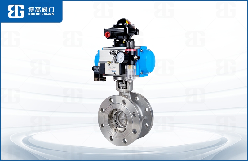 不鏽(xiù)鋼氣動法(fa)蘭中線蝶(dié)閥